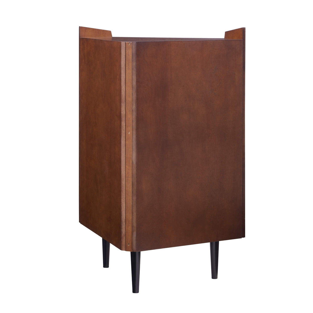 SEI FURNITURE Larson Corner Storage Bar Cabinet, brown.