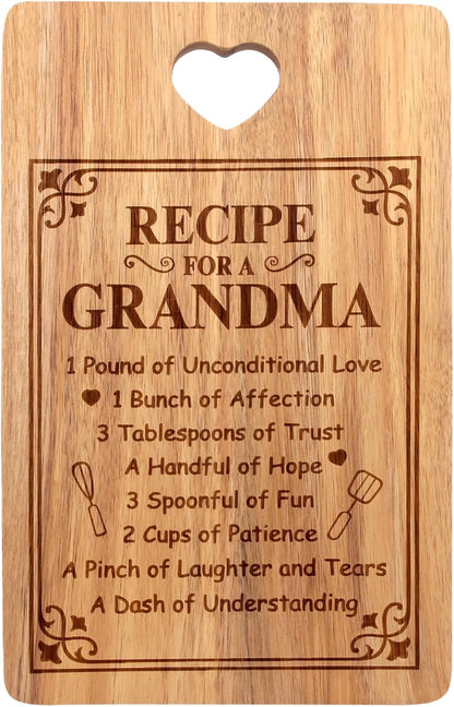 Wooden Cheese Charcuterie Boards - Thoughtful Gifts for Grandma, Unique Kitchen Present for Mother's Day, Christmas