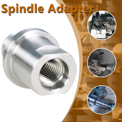 kimllier Wood Lathe Chuck Spindle Adapter, Lathe Headstock Spindle Adapter Converts 3/4 Inch x 10 TPI to 1 Inch x 8TPI for Woodworking Lathe