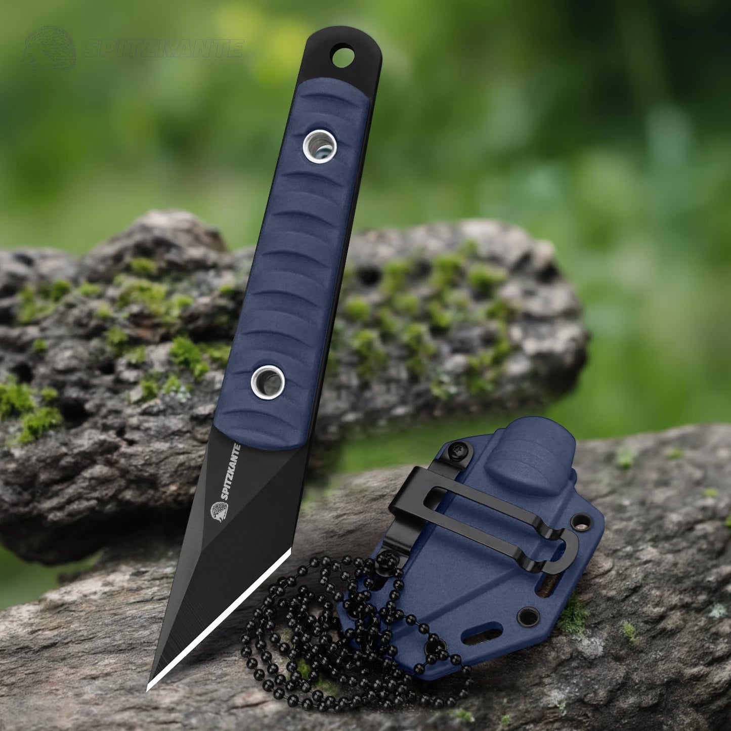 SPITZKANTE Precision Grafting Knife, Full-Tang Design, Precision Gardening Tool for Budding, Bonsai and Plant Grafting, Blue Handle