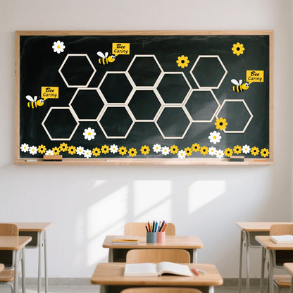 Gerrii 12 Pcs 8.2 Inch Honeycomb Decorations Unfinished Wooden Hexagon Wall Decor Hexagon Wall Stickers Decorative Wood Honeycomb Beehive Sign for Baby Shower Honeybee DIY Birthday Party Decor