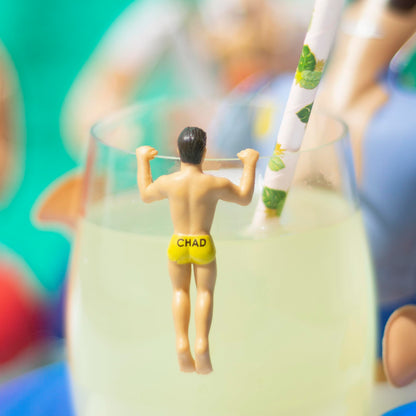 NPW Drinking Buddies Drink Markers, Wine Glass Charms for Parties - Bachelorette, Girls' Nights, Family Get Together & More, Novelty Gifts (6 Count)