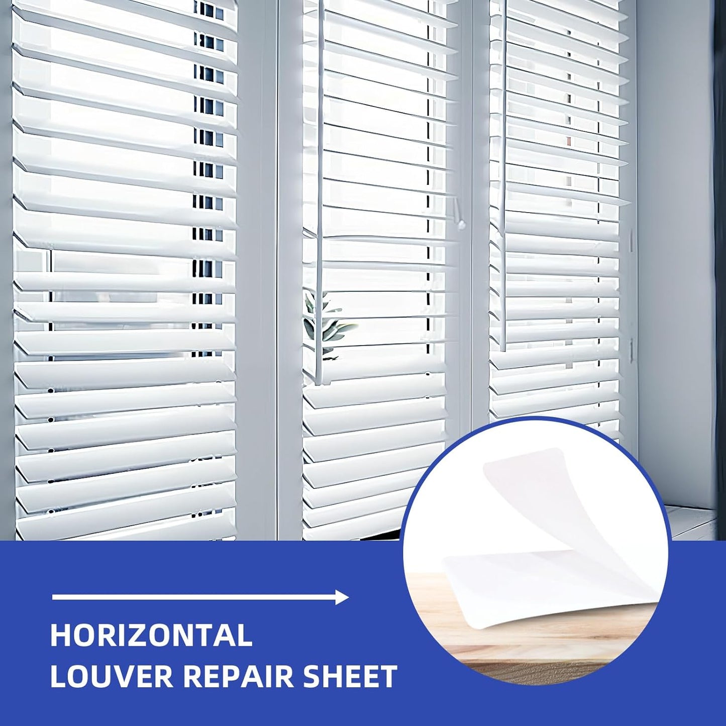 20 Pcs Blind Repair Tabs - Horizontal Blinds Replacement Slats, Mini Blind Slat Repair Kit for Horizontal Blinds