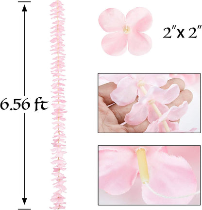 GPARK 10 Pack 6.5 Feet Wisteria Artificial Fake Hanging Flowers Silk Vine Garland for Home Wedding Party Decoration