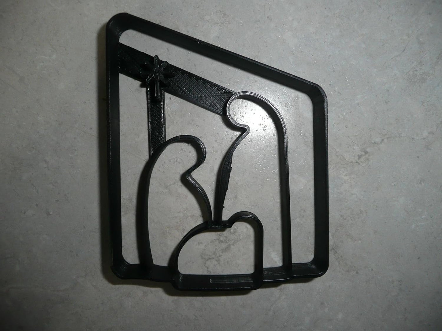 Nativity Scene Christmas Cookie Cutter, Jesus, Mary, Joseph, Manger, Food-Safe Plastic, Made in USA