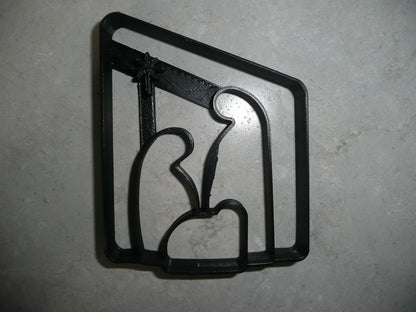 Nativity Scene Christmas Cookie Cutter, Jesus, Mary, Joseph, Manger, Food-Safe Plastic, Made in USA