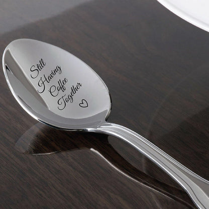 Stainless Steel Coffee Spoon – Couple Gifts – Anniversary Gift for Husband, Boyfriend