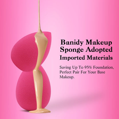 Professional Toiletry Sponges Set,Latex Free Flawless Soft Face Sponge with Holder,Beauty Blender Cosmetic Applicator for Powder,Liquid,Facial Makeup Tools