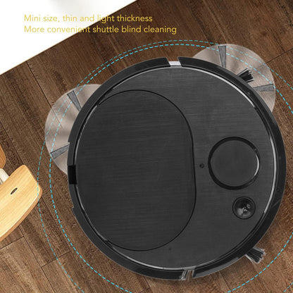 Smart Sweeping Robot Vacuum Cleaner, ABS Multifunctional with USB Charging, Automatic Avoidance (Black)