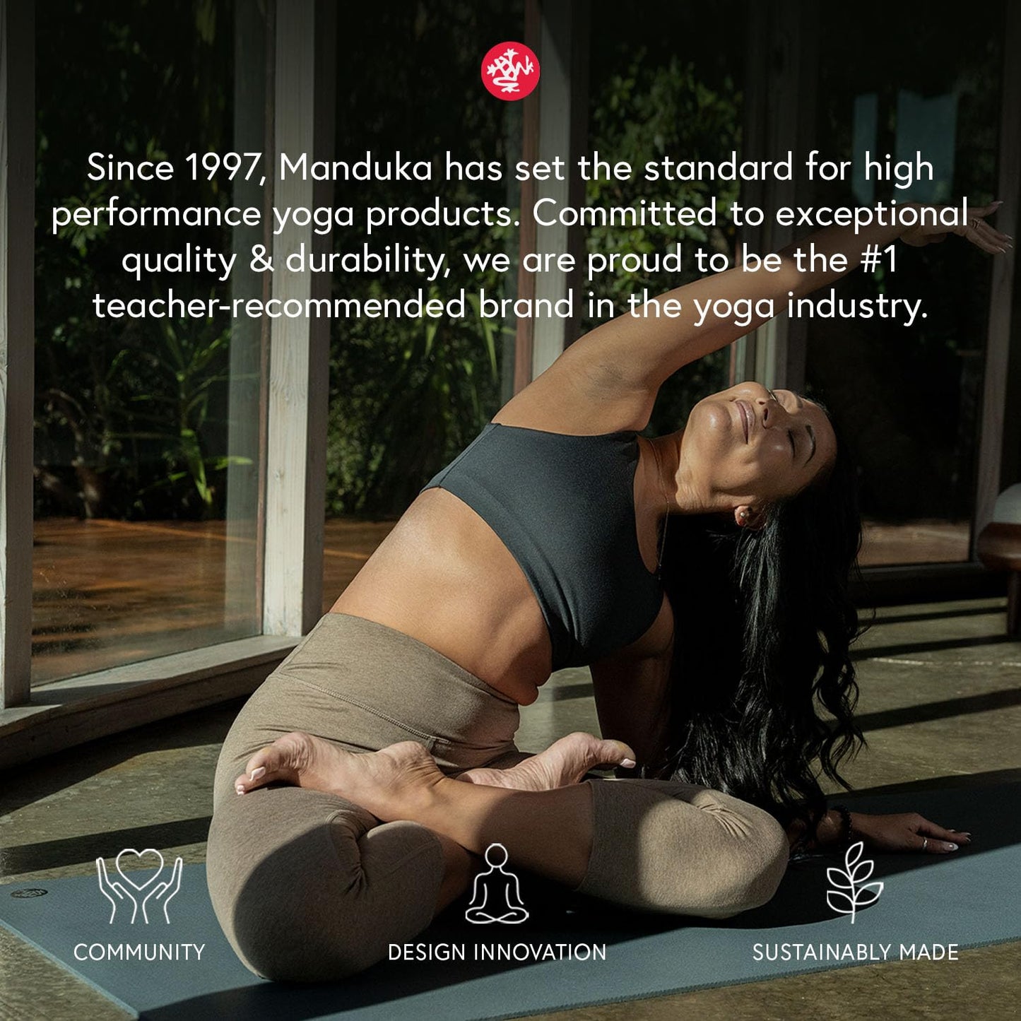 Manduka The Pro Yoga Mat, Black Sage