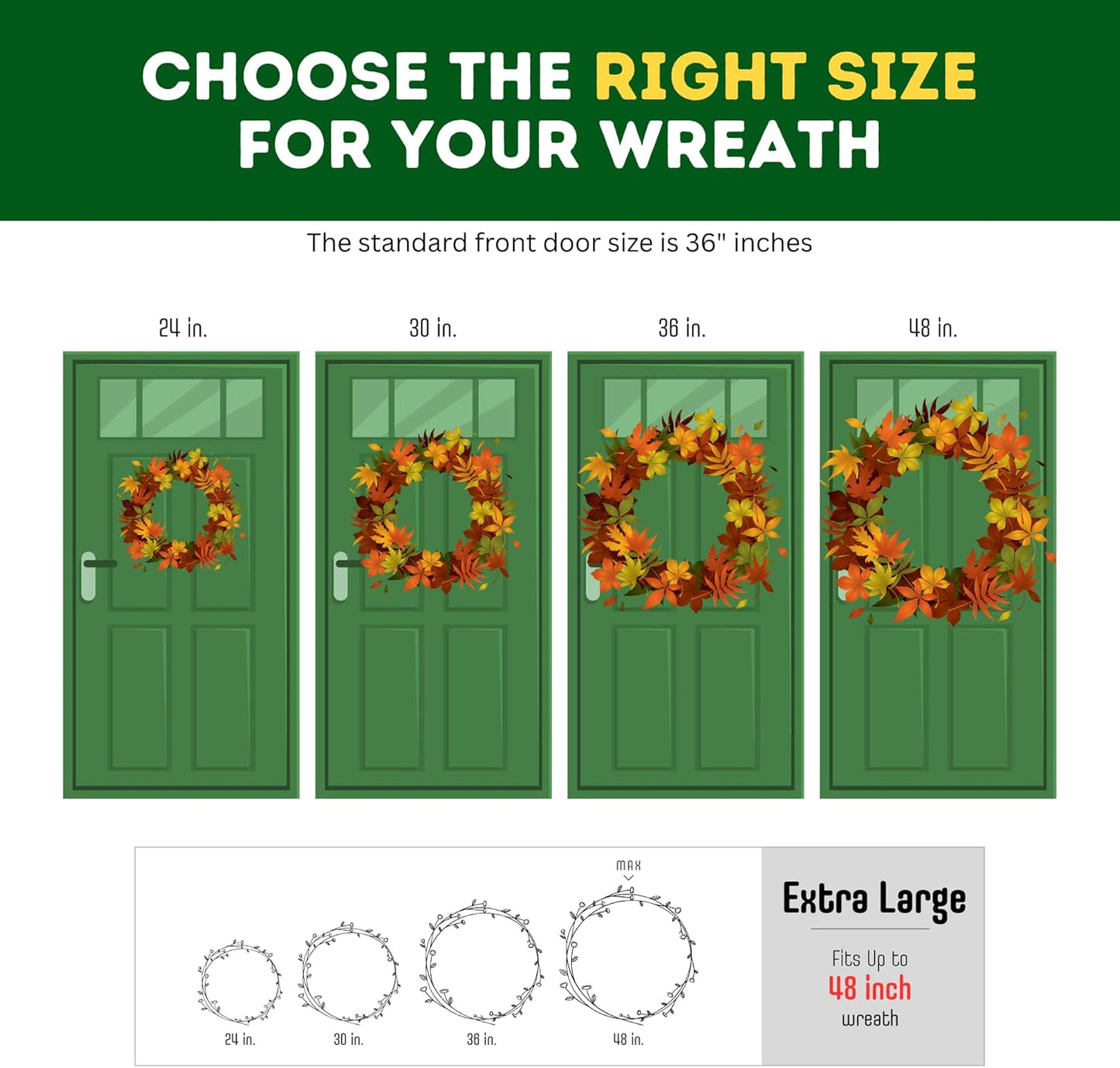 ProPik Christmas Wreath Storage Bag - Waterproof 48-Inch Clear PVC Container | 2 Pack with Handles