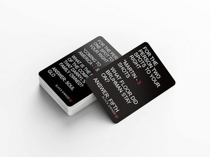 Black Owned 80s 90s (V1) - Adult Party Drinking Black People Trivia Card Game - African American & Movie TV Trivia Game