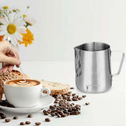 Apexstone 12 oz Coffee Steaming Pitcher, Espresso Milk Frothing Cup, 12 oz/350 ml