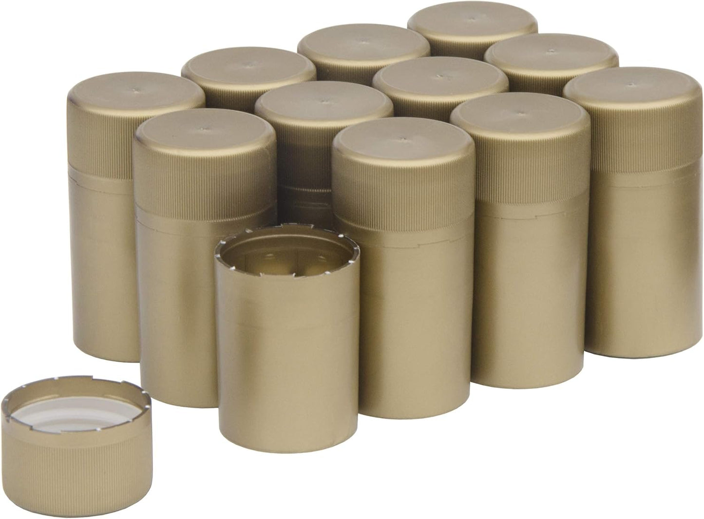 North Mountain Supply TNS-GD-12 Twist-N-Seal Closures, Pack of 12, Gold