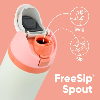 Owala FreeSip 40 Oz Insulated Stainless Steel Water Bottle with Straw, BPA-Free, Camo Cool