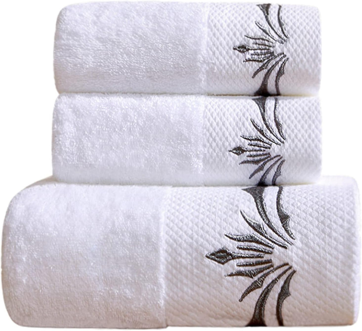 Set 900 Gram;1 Towels,1 1 Sunshinejing Premium Cotton Towel Large Bath Hand Towel & Washcloth,Luxury Bathroom Super