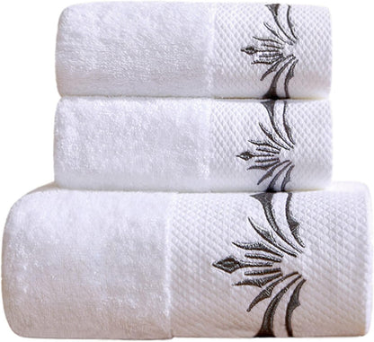 Set 900 Gram;1 Towels,1 1 Sunshinejing Premium Cotton Towel Large Bath Hand Towel & Washcloth,Luxury Bathroom Super