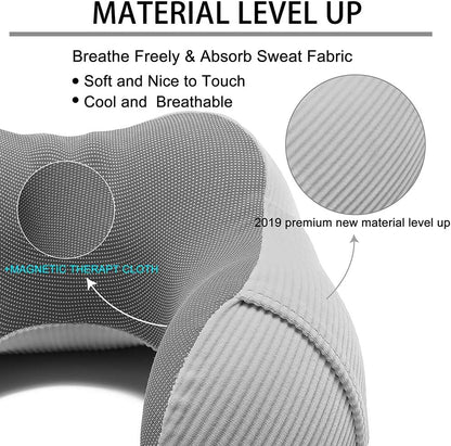 Travel Pillow, Memory Foam Neck Pillow with 360-Degree Head Support, Comfortable for Airplane & Home Use