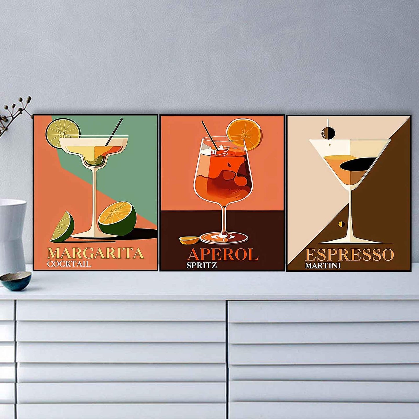 Ycydilirab 6 Pack Diamond Art Kits for Adults,Cocktail 5D Diamond Painting Kits for Adults,DIY Gem Painting Perfect for Gifts and Home Wall Decor 10x12inch