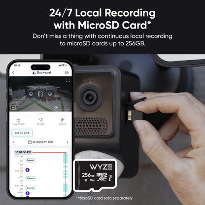 WYZE Floodlight Camera v2, Security Camera Outdoor, 2K HD with Color Night Vision, 2800-Lumen LEDs, 160° Wide View, 105dB Siren, Works with Alexa & Google Assistant, Wired, Free Expert Support