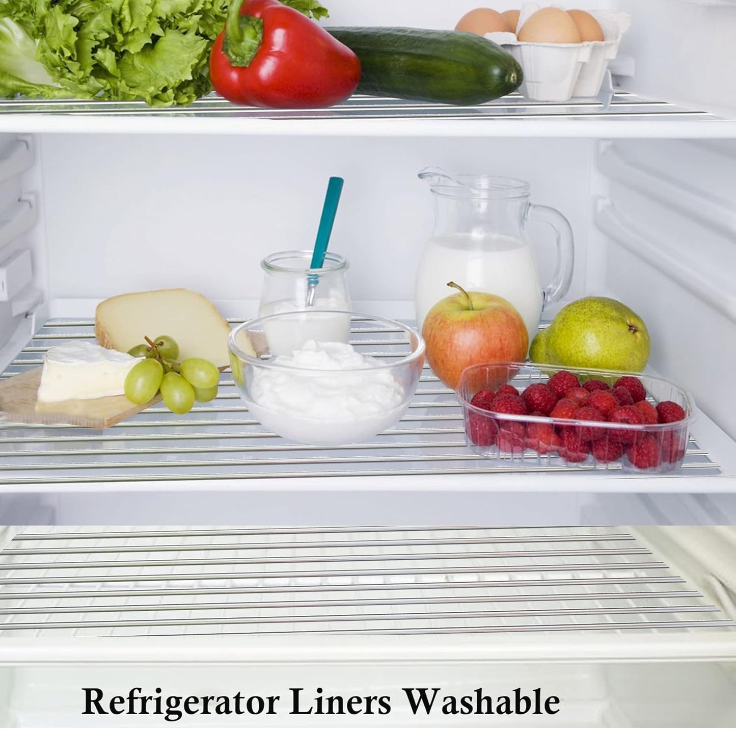 Shelf Liners for Kitchen Cabinets, 10 Inch Wide X 20 Ft Non Adhesive Waterproof Liners for Kitchen & Bathroom