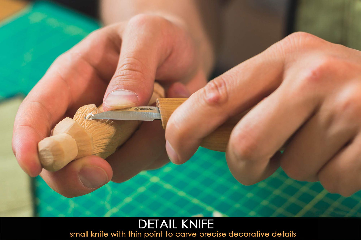 BeaverCraft Wood Spoon Carving Tools Kit S17 with Wood Carving Hook Knife & Sloyd, Chip Whittling Knives for Spoon Carvers - Whittling Tools Set with Knife Leather Strop Polishing Compound, Tool Case