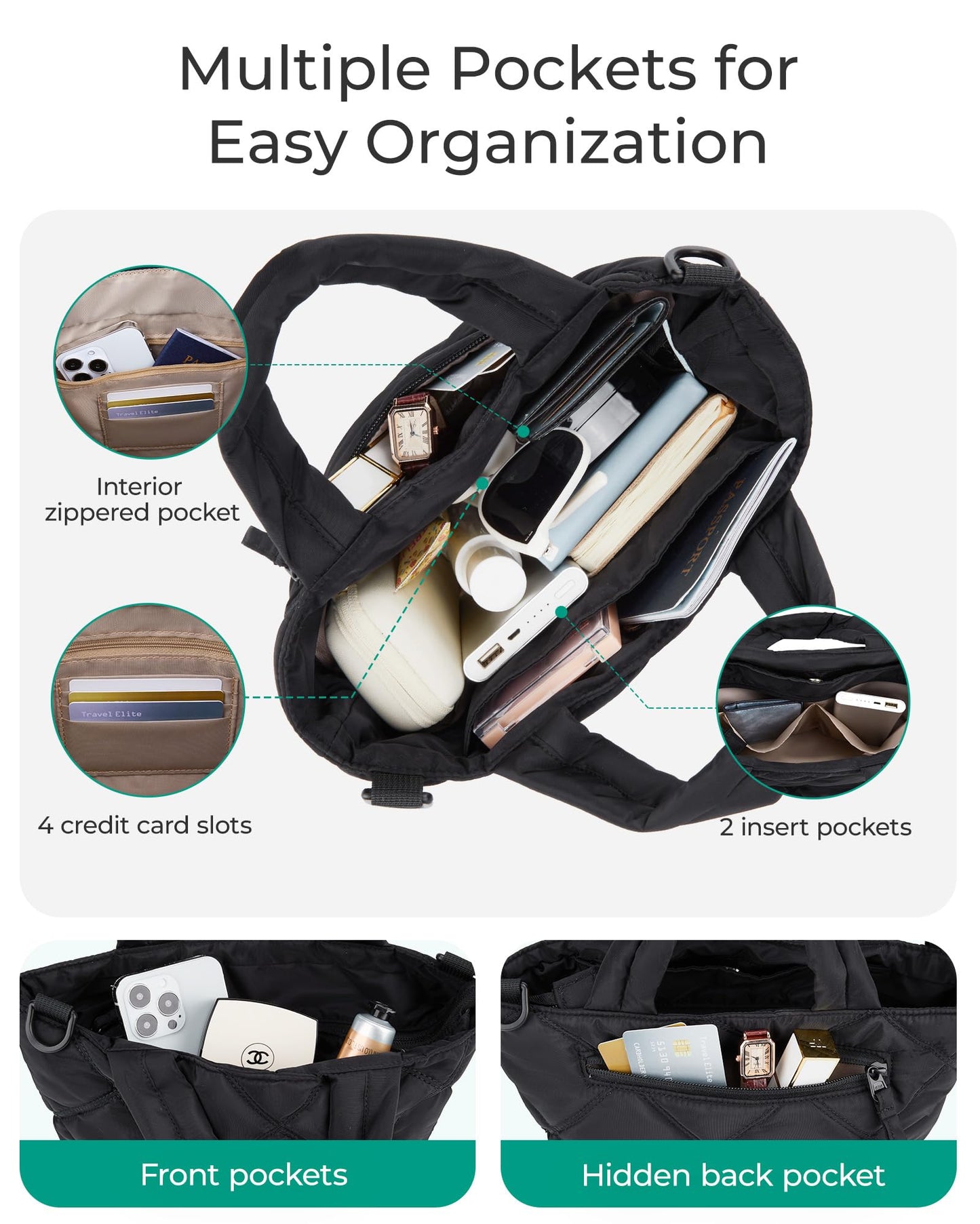BAGSMART Crossbody Bags for Women, Small Crossbody Bag Cross Body Purse Mini Tote Travel Purse Shoulder Handbags Wallet