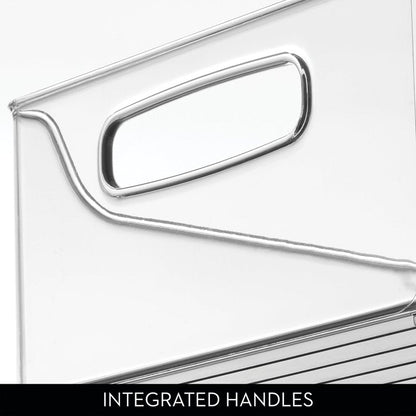 iDesign Stackable Storage Bin with Handles, Clear