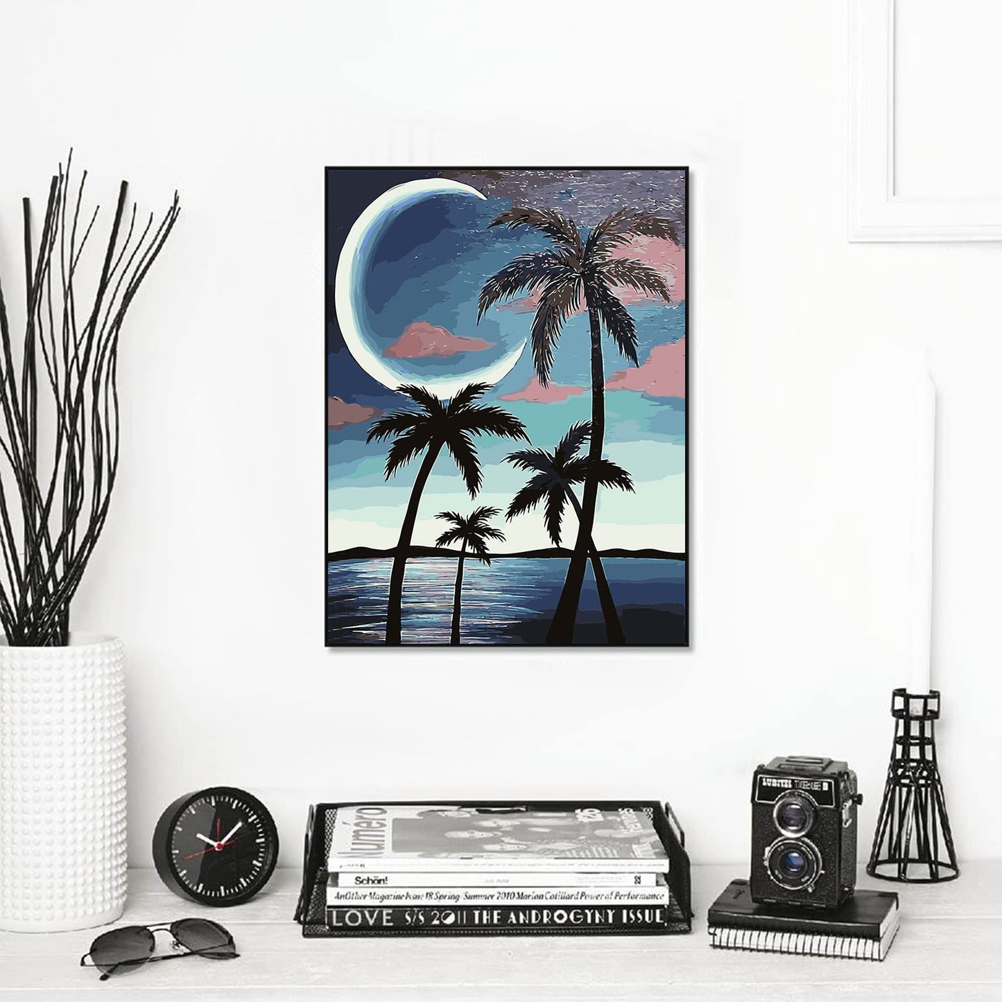 abcGoodefg Diamond Art Kits for Adults 6 Pack, DIY 5D Diamond Art Paintings Beach Sunset Round Full Drill Paint by Diamonds, 12x16 inch