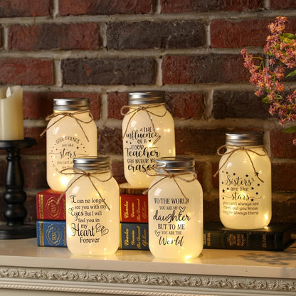 Maracco 30 oz Large Mason Jar Night Light - Thoughtful Gifts for Daughters from Mom & Dad | Perfect for Birthdays, Weddings, Graduations