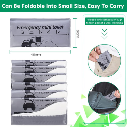 OUMEE 28/23/20/12/8 Pack Disposable Urine Bags, 700ML Travel Pee Bags Unisex Urinal Bag Vomit Bag for Travel Traffic Jam Emergency Portable Camping Urinal Bags for Men Women (8)
