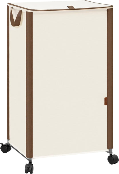 23.7 (90 STORAGE MANIAC Rolling Laundry Hamper with Lid, Gal L) Large Tall Laundry Basket with Wheels & Handles