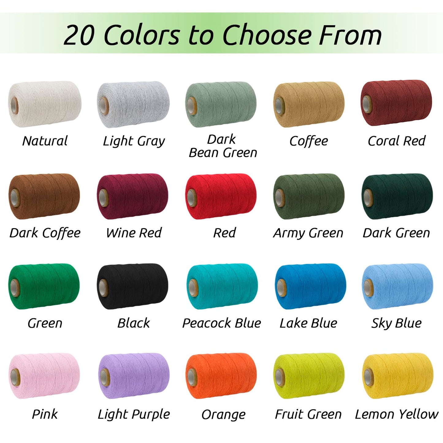 JeogYong Single Strand Macrame Cord 1mm x 426 Yards (1279 Feet) Soft Cotton Rope Macrame Yarn 1 mm Macrame Cord, Macrame Supplies for Crafts Wall Hangings Plant Hangers Decorations (Red)