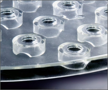 Wenko Sink mat Kristall Transparent-Extra Strong, Round, 31 x 31 x 1 cm