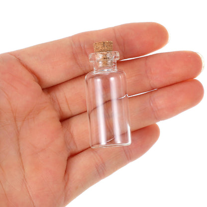 HOFURME 200 Pcs Tiny Jars with Cork Lids, 4ml Mini Glass Bottles with Cork - Clear Small Vials for DIY Crafts, Wedding Favors, Party Decorations, Spell Jars & Message Bottles