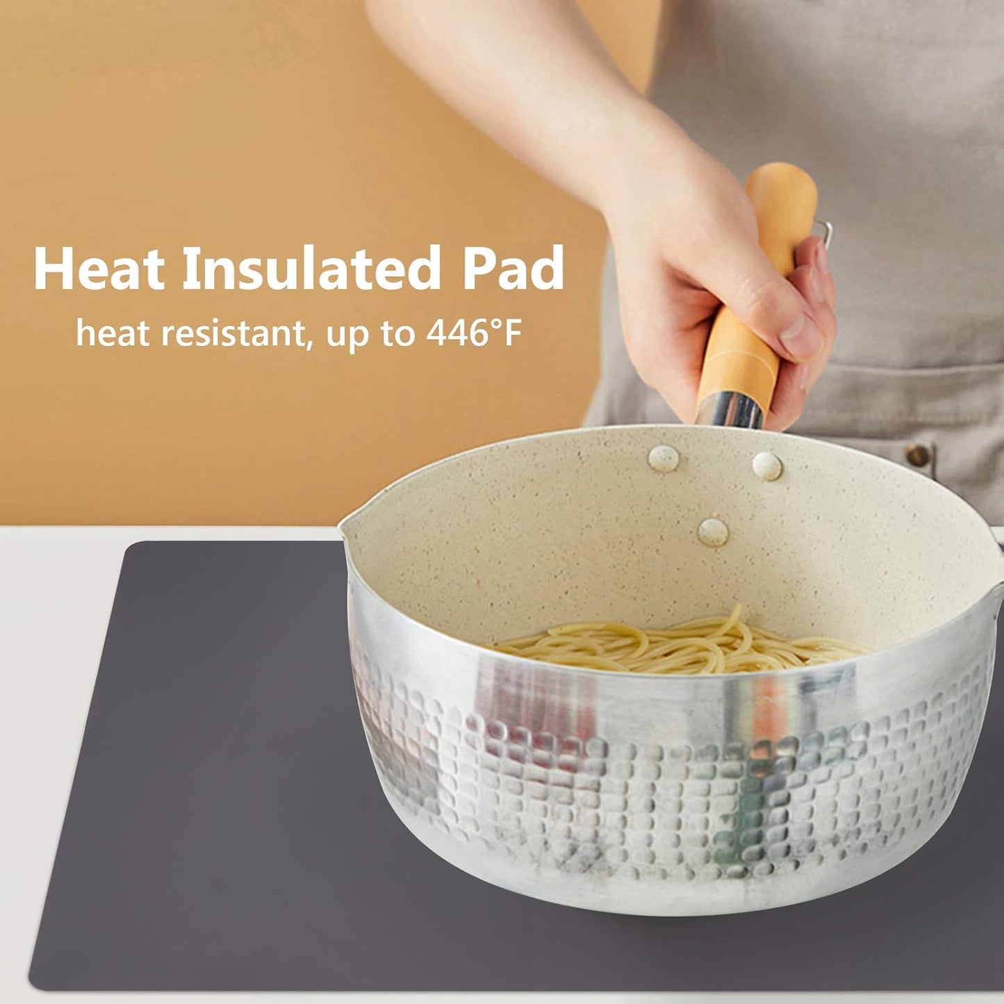 Gartful Extra Large Silicone Mats for Countertop - 28" by 20" Nonstick Nonskid Heat-Resistant Pad, 2PCS