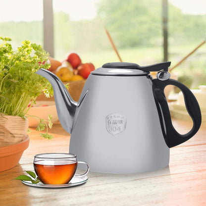 Tea Kettle Stovetop, 1.5L Stainless Steel Teapot with Heat Resistant Handle for Tea & Coffee (1.5L)