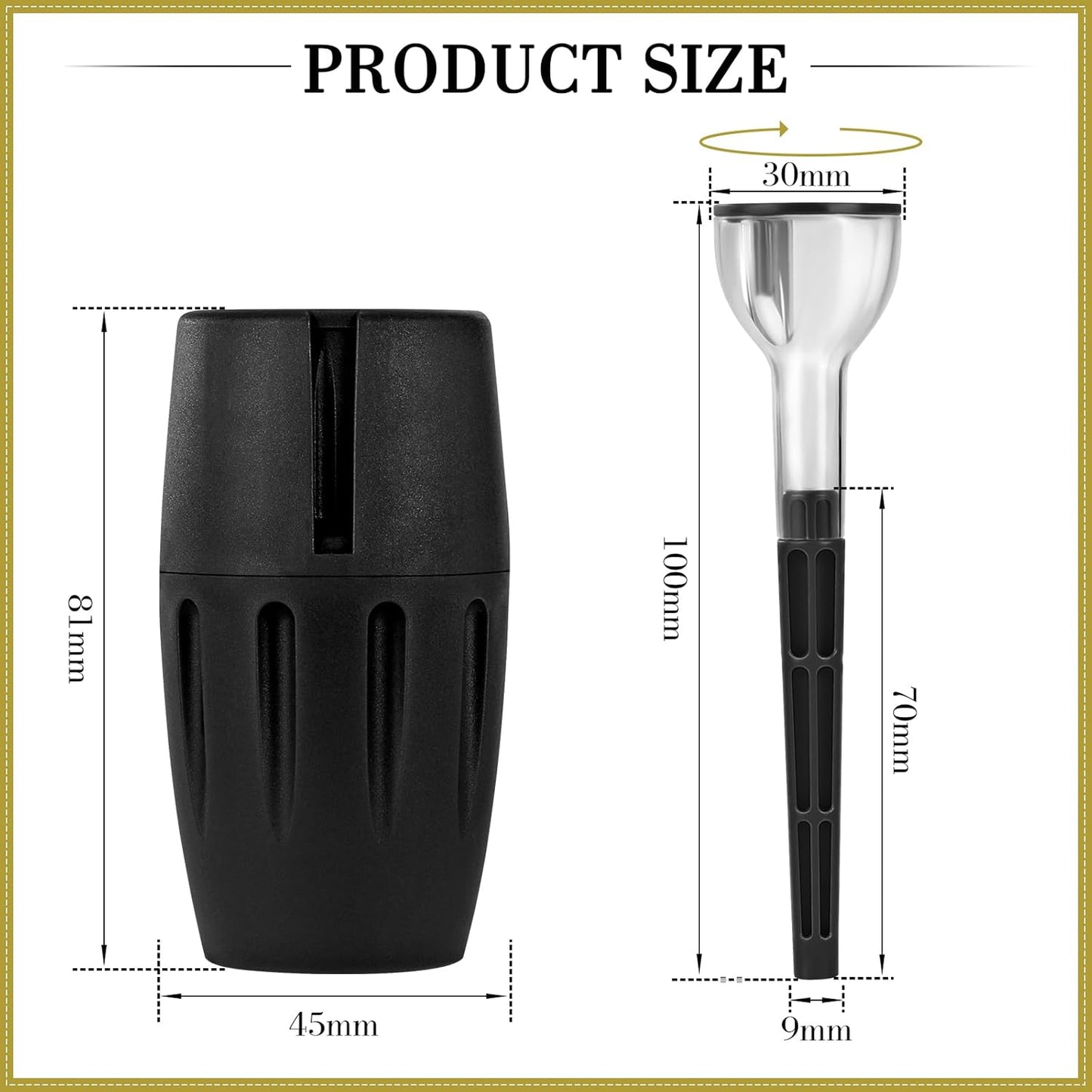 Herb Grinder Storage System, Cone Loader Grinder Roller, Lightweight with Travel Ready Tether Strap