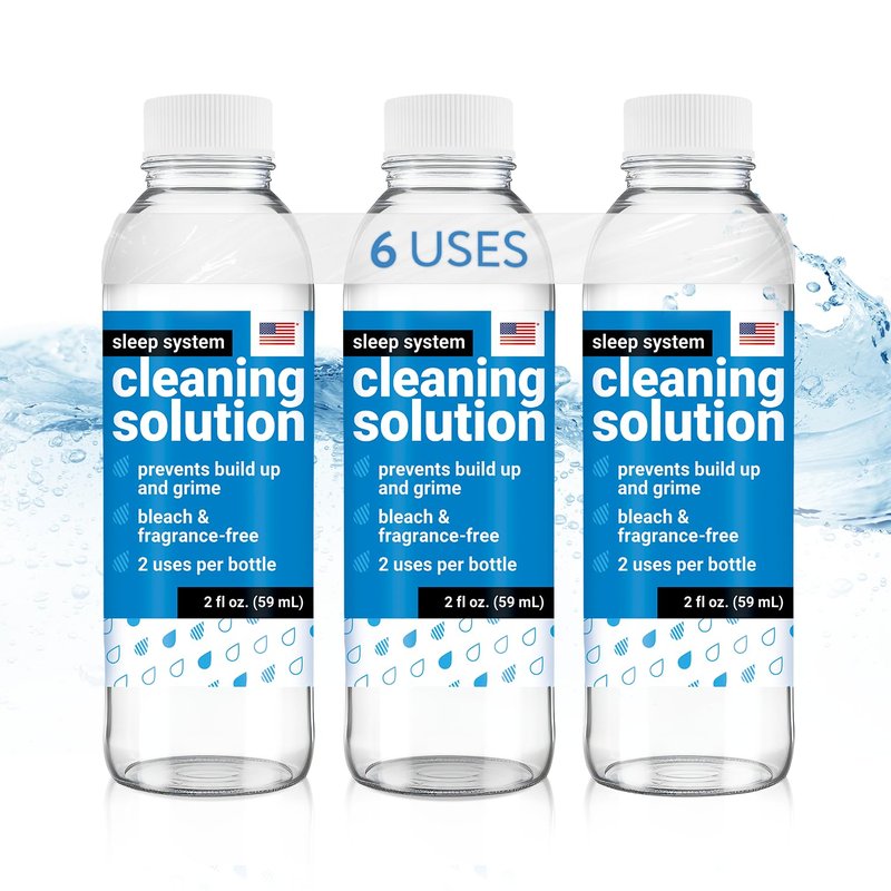 IMPRESA Sleep System Cleaning Solution Compatible with ChiliPad, OOLER & Dock Pro & Bed Cooling System Cleaner - 3-Pack, 2 Fl Oz - Unscented No-Mess Cleaning Supplies - Sleep Machine Cleaner