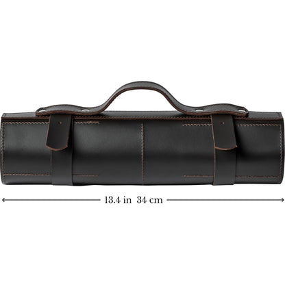 Pocket Knife Collection Display Case - Leather Pocket Knife Roll Organizer 6 Slots, Gift for Folding Knife Collectors – Pocket Knives Storage VR6BR