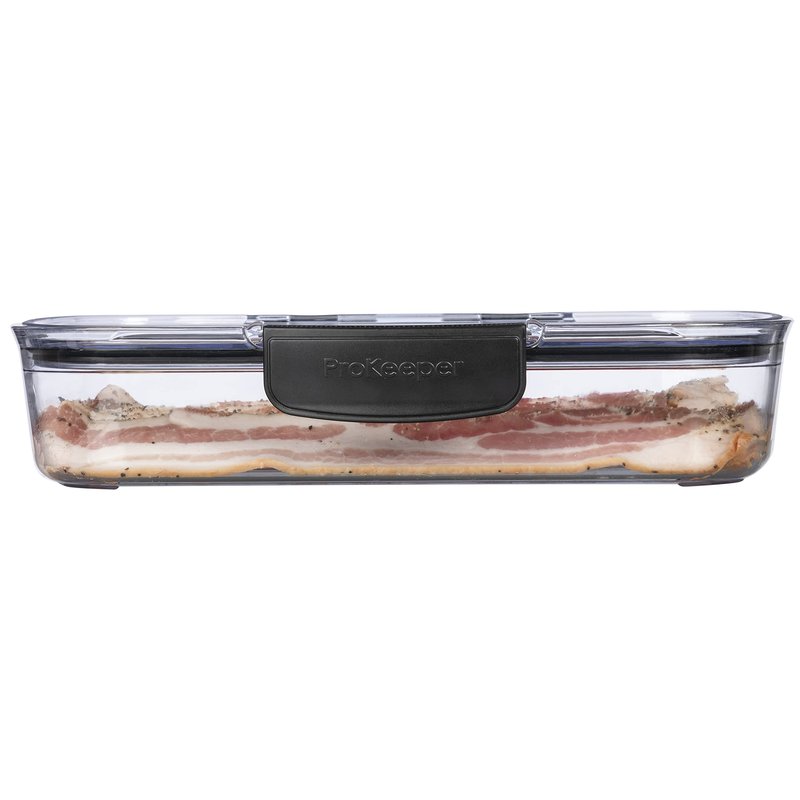 Progressive Prokeeper + Deli Storage Set: Air-Tight Silicone Sealed Containers w Grooved Bottom, Dry Erase Lid, BPA-Free, Stackable, Keeps Meats & Cheeses Fresh Longer, PKS-700C Deli 1.65L