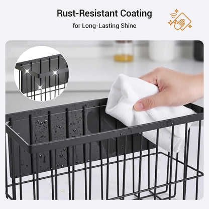 2-Pack Magnetic Basket, Dryer Ball Holder for Laundry Room Organization