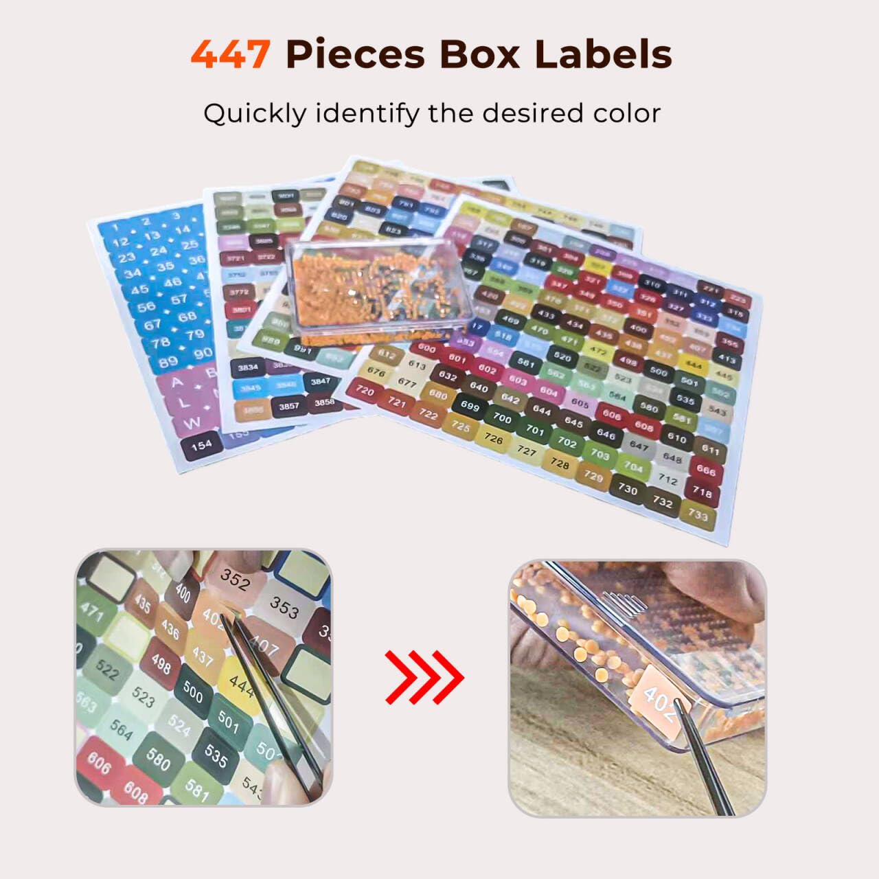 30 Piece Set of Diamond Painting Storage Containers, 2-in-1 Diamond Painting Trays and Racks, Diamond Art Accessories, Diamond Art Diamond Storage