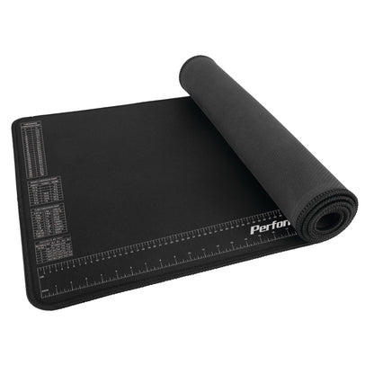 Performance Tool W88977 Neoprene Mat with Ruler and Reference Charts, Chemical Resistant, 16-Inch x 35.75-Inch, Protects Work Surface from Solvents and Oils