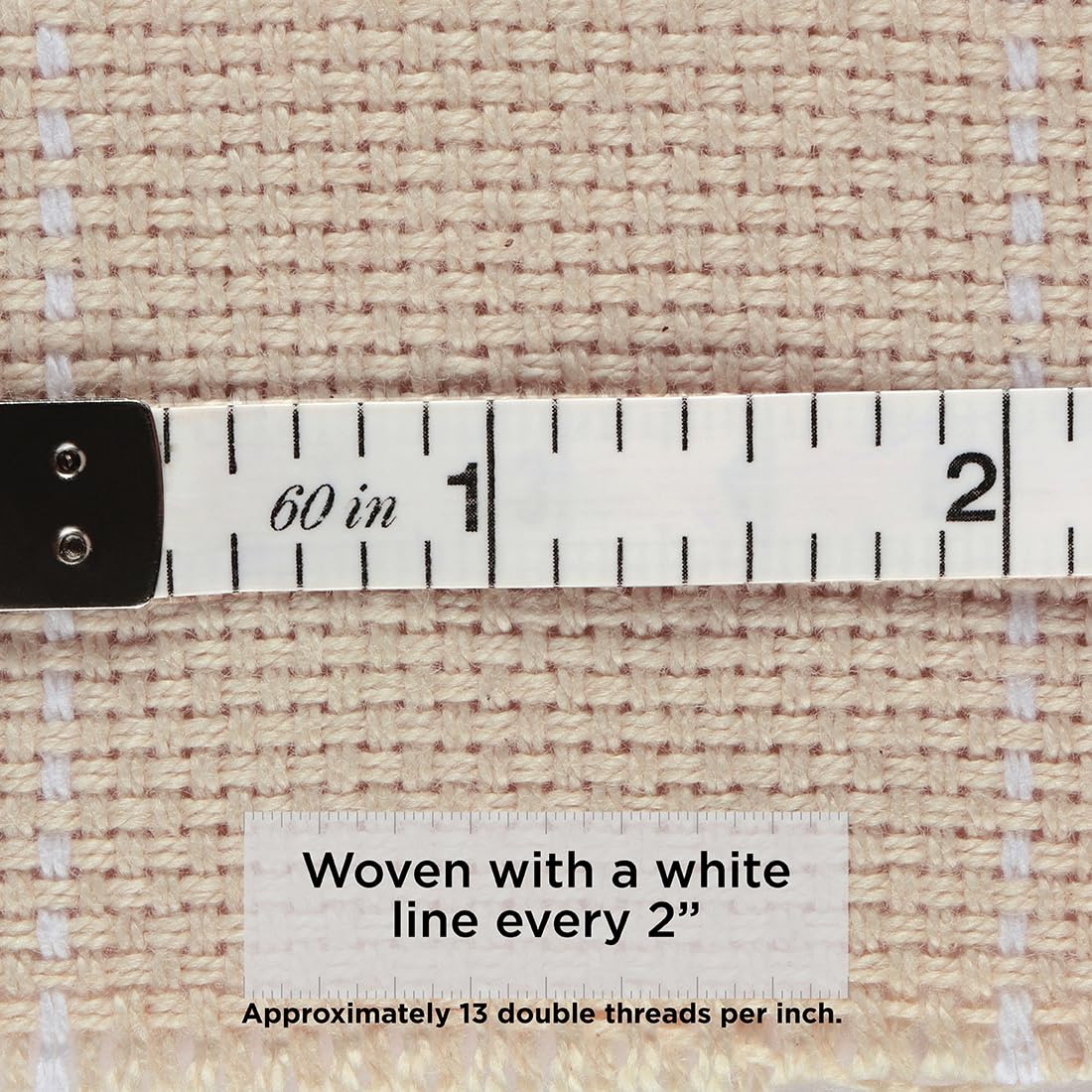 The Oxford Company Monk's Cloth | Punch Needle Fabric- Foundation Cloth Suited for Punch Needle Rug Hooking (1 Yard (72" Width))