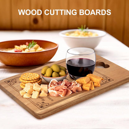 Wooden Cheese Charcuterie Boards - Thoughtful Gifts for Grandma, Unique Kitchen Present for Mother's Day, Christmas