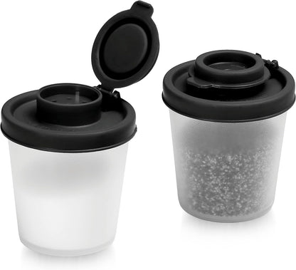 SIGNORAWARE Salt and Pepper Shakers Moisture Proof Set of 2, Medium Salt Shaker for Camping, Picnic, Kitchen