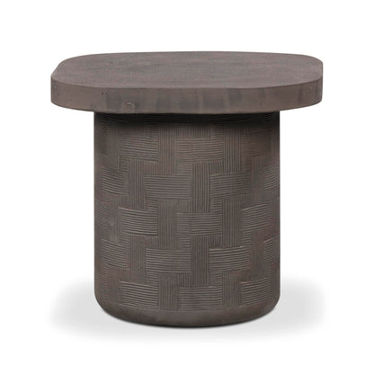 Tov Furniture Suraya Dark Umber Concrete Side Table
