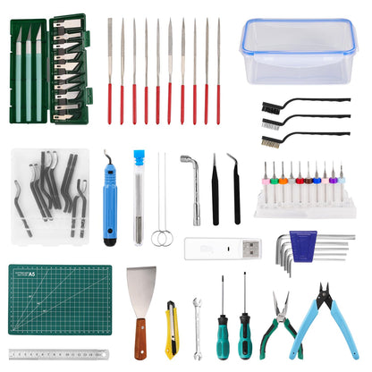 Sovol 3D Printer Tools Kit, 78 PCS 3D Printer Accessories with Nozzle Cleaning Kit, Removable Multi-Function Screwdriver Kit, Deburring, Removal Tools, Cutters, Hobby Knife Set, Wrench Set