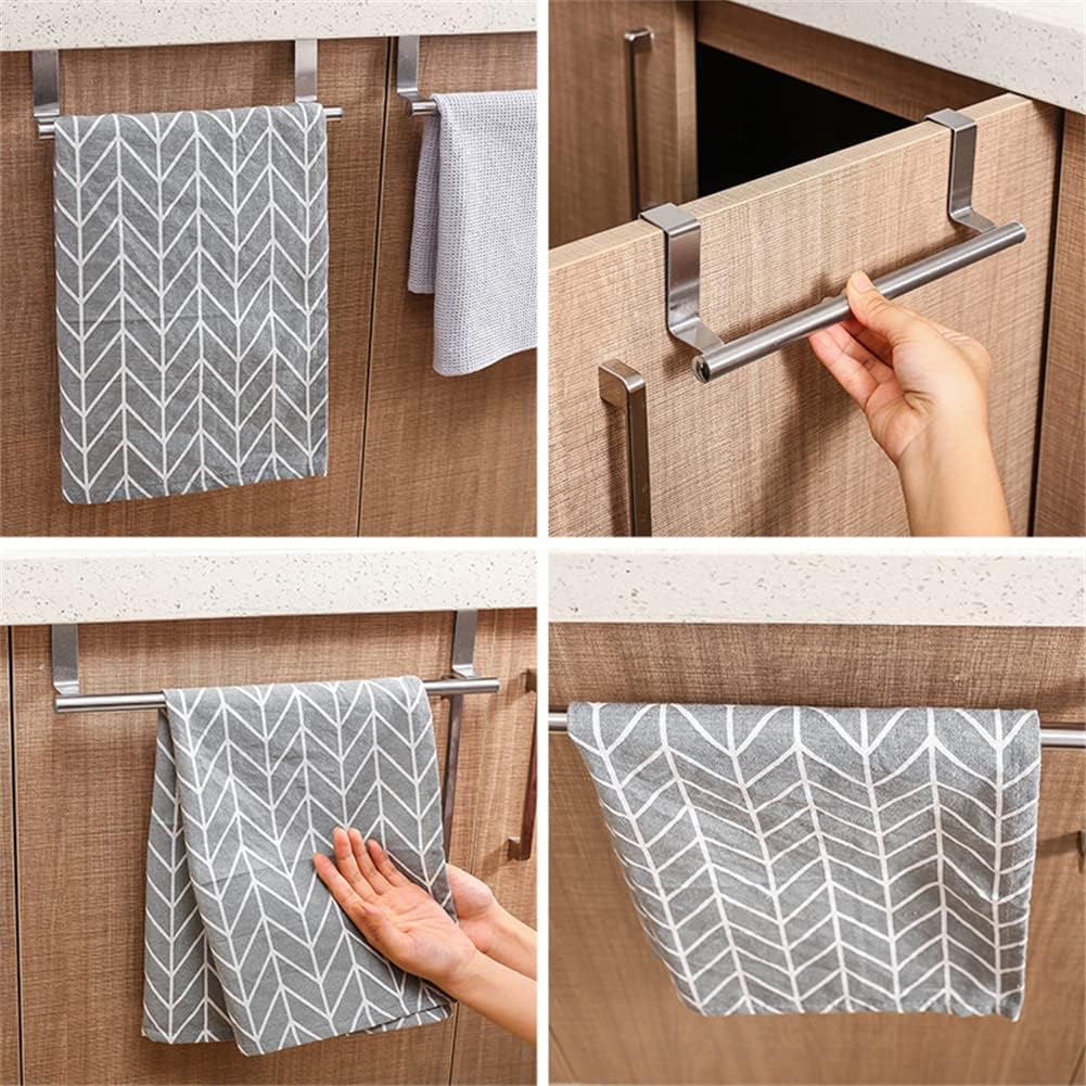 Stainless Steel Towel Rack, Bathroom Towel Holder Stand, Wall Mounted Organizer Shelf for Kitchen Towels (1 pcs)